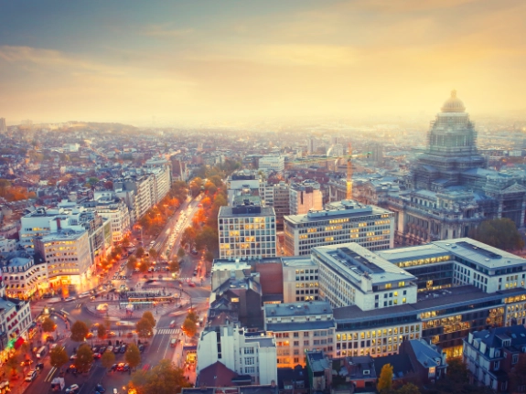 Brussels city landscape